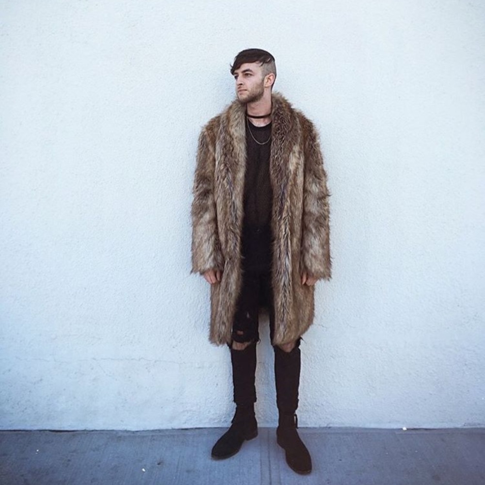 ASOS Heavyweight Faux Fur Overcoat